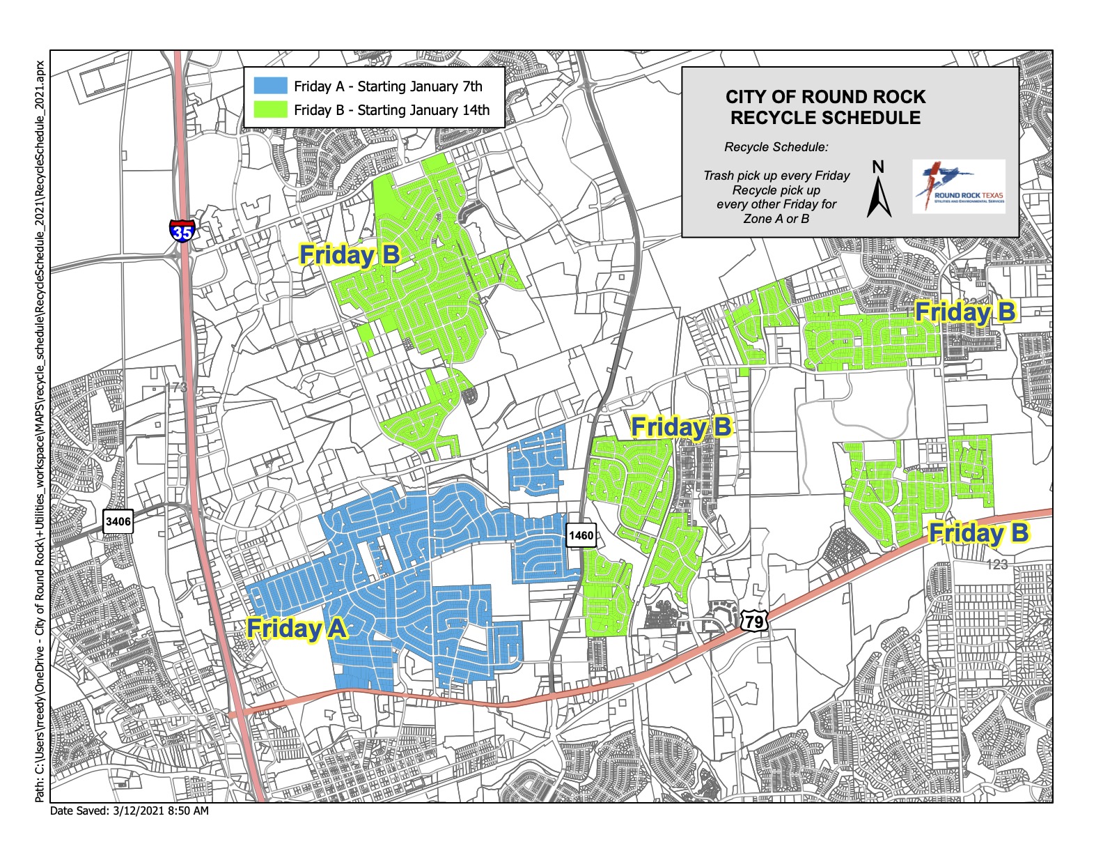 Round Rock Refuse Friday Recycling Information